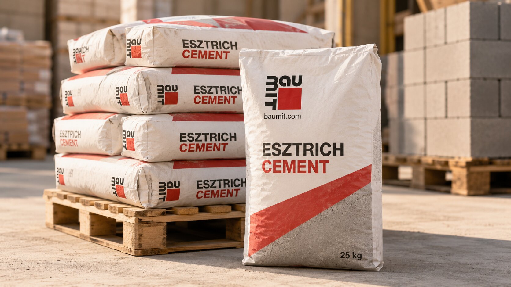 Esztrich cement